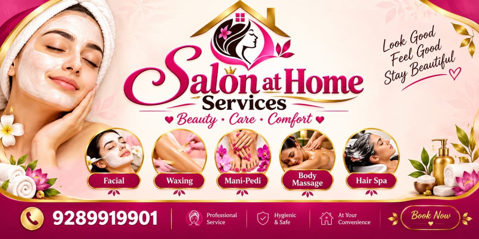 Salon at Home Services banner